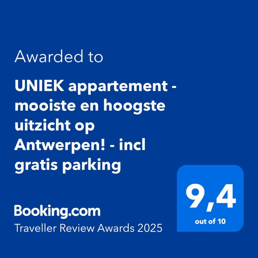 Uniek Appartement - Mooiste En Hoogste Uitzicht Op Antwerpen! - Incl Gratis Parking エクステリア 写真